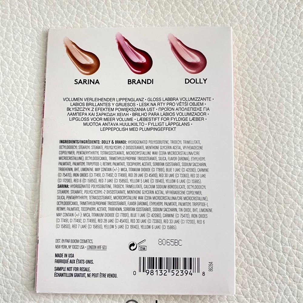 Buxom Plumping Lip Polish 3 Shade Sample - Picture 3 of 3